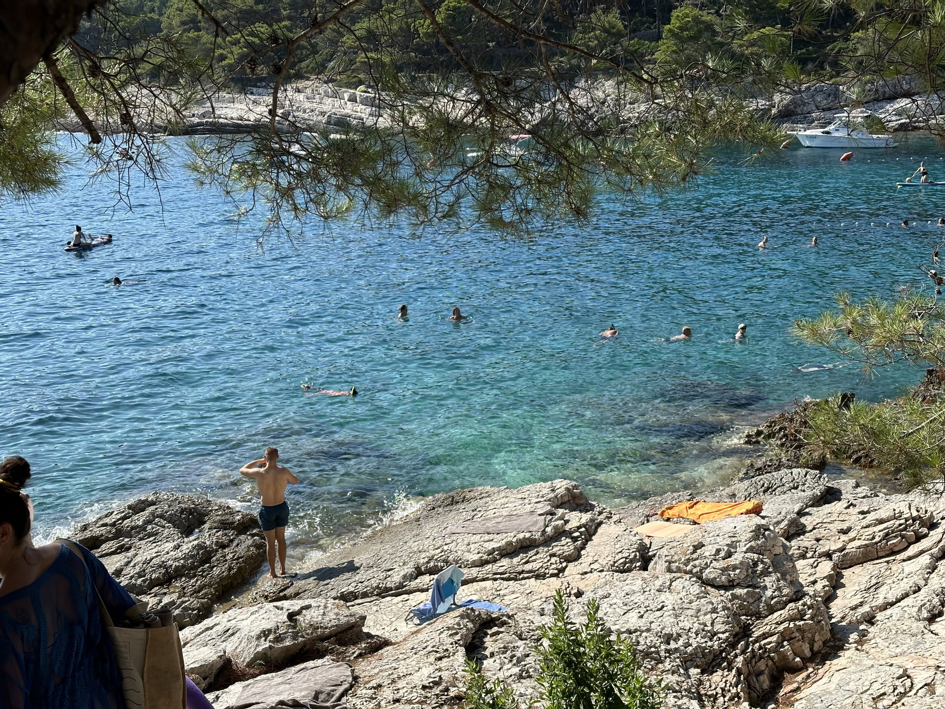 Somewhere on the island between Croatia and Italy